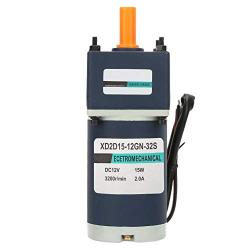 Zerone DC 12V 15W Permanent Magnet Reduction Gear Motor 8mm Shaft Adjustable Speeds CW/CCW(320RPM)