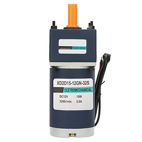 Zerone DC 12V 15W Permanent Magnet Reduction Gear Motor 8mm Shaft Adjustable Speeds CW/CCW(320RPM)