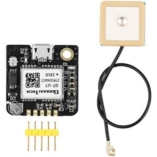 GPS Module Receiver,Navigation Satellite Positioning NEO-6M (Arduino GPS, Drone Microcontroller, GPS Receiver) Compatible with 51 Microcontroller STM32 Arduino UNO R3 with Antenna High Sensitivity
