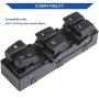 Obaee Master Power Window Switch Main Control Button Compatible with Hyundai Sonata 2011 2012 2013 2014 Replacement OEM 93570-3S000RY DWS545 Front Left Driver Side (Black Color)