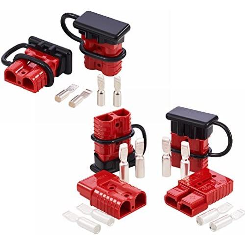 Orion Motor Tech Bundle Deals, 50A Wire Connector 2 Pack Wire Harness Plug Kit for 6 to 12 Gauge Cables (A) and 175A Wire Connector 4 Pack Wire Harness Plug Kit for 2 to 4 Gauge Cables (B)