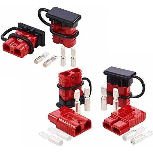 Orion Motor Tech Bundle Deals, 50A Wire Connector 2 Pack Wire Harness Plug Kit for 6 to 12 Gauge Cables (A) and 175A Wire Connector 4 Pack Wire Harness Plug Kit for 2 to 4 Gauge Cables (B)