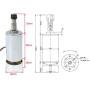 RATTMMOTOR ER11 Spindle Motor 300W Air-Cooled Spindle Motor 52mm 12-48VDC 12000RPM 400mN.m for DIY CNC Router Engraver Milling Machine