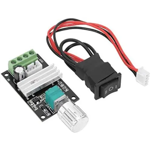 Gfnxk 6-28v 3adc Motor Speed Controller,Reversible Regulator,with Switch,Motor Speed Regulation