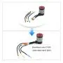 Hobby Fans Upgrade Waterproof 3650 4300KV Brushless Motor 3.175mm Shaft and 60A ESC Combo Set with 3Pcs Extension Cable Wire for 1/10 RC Car Truck