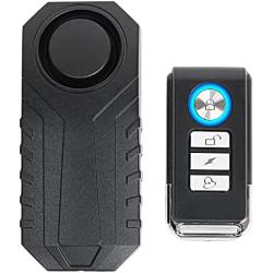 Japard 113dB Bike Alarm with Remote - Motion Sensor, Waterproof IP55, Remote Access 65ft Motorcycle Bicycle Alarm Security System