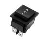 AodesiElectronics 5Pcs Snap in Boat Rocker Switch 6 Terminal 3 Position Momentary Rocker Switch