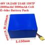 Wnicek 48V E-Bike Battery, 18.2Ah 21Ah High Capacity Lithium Battery 1000W-200W Li-ion Battery Pack with 2A Charger and BMS for Electric Bicycles Scooters Four-Wheel Motorcycles