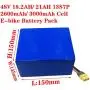 Batterie 48V pour Vélo Électrique Wnicek, 18.2Ah/21Ah Grande Capacité Batterie Lithium Li-ion avec Chargeur 2A et BMS pour Vélos Électriques, Scooters, Motos Quad à Quatre Roues Batterie 48V pour Vélo Électrique Wnicek, 18.2Ah/21Ah Grande Capacité Batterie Lithium Li-ion avec Chargeur 2A et BMS pour Vélos Électriques, Scooters, Motos Quad à Quatre Roues