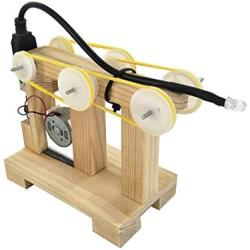 Toys Hobbies DIY Hand Manual Crank Generator Kit Child Training Materials Motor Handmade Science Invention Toys