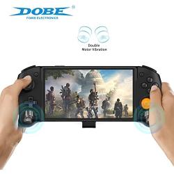 TNS-1125 NS-Switch game handle for Nintendo Switch/NS OLED, Screenshot, six-axis gyroscope, custom buttons function programming (mapping), double motor vibration, power supply interface plug-and-play(Black)