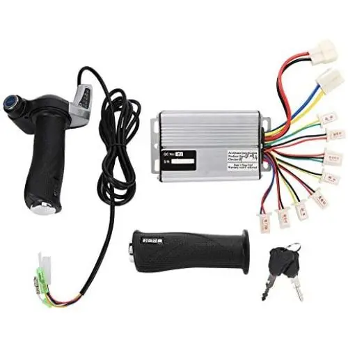 Contrôleur de Moteur Brosdé de 1000W avec Potence à Accroche Twist, Manette et Écran pour Vélo Électrique, Trottinette, Tricycle Contrôleur de Moteur Brosdé de 1000W avec Potence à Accroche Twist, Manette et Écran pour Vélo Électrique, Trottinette, Tricycle