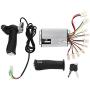 Alomejor 1000W Motor Brushed Controller with Throttle Twist Grips Display for Electric Bike Tricycle Scooter