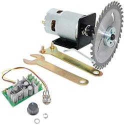 CHANCS Electric Motor 12V/24V 10000RPM/20000RPM 775 Table Saw Kit With 20A PWM Speed Controller Regulator Module Board