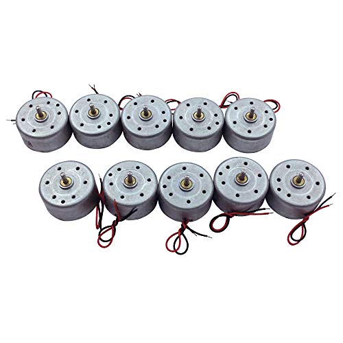 10 Pièces Micro Jouets DIY Type Moteur 300 1.5V-9V Moteur DC à Haut Débit pour Panneau Solaire Éolienne Générateur 10 Pièces Micro Jouets DIY Type Moteur 300 1.5V-9V Moteur DC à Haut Débit pour Panneau Solaire Éolienne Générateur