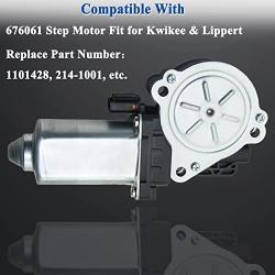 676061 RV Stair Entry Step Motor Replacement Compatible with Kwikee Step Motor and Lippert Motor Components, Replace 1101428, 214-1001, Includes 3 Screws and 2 Zip Ties - 2 Years Warranty