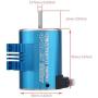 RC Motor, Surpass 3650 5900KV 4 Poles Brushless Motor for 1/10 1/16 1/18 RC Car Boat Accessory