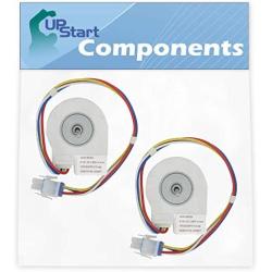 2-Pack WR60X10185 Evaporator Fan Motor Replacement for General Electric GCG21IESBFBB Refrigerator - Compatible with WR60X10185 Evaporator Motor - UpStart Components Brand