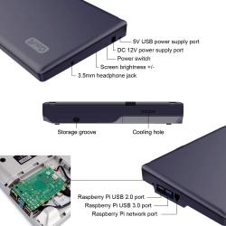 ELECROW Raspberry Pi 4 Model B Starter Kit, Raspberry Pi 4b Laptop, Crowpi2 Single Board Computer with Power Supply & Black Case Edition - Basic Kit