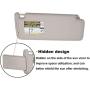 Driver Left Side Sun Visor Compatible Toyota Highlander 2004-2007 Replacement Number 74320-48260-A0 Beige