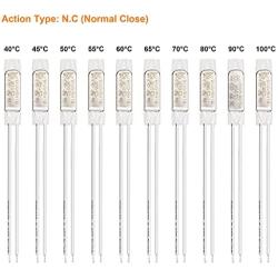uxcell 10pcs KSD9700 Thermostat, N.C 40-100°C(104-212°F) Temperature Control Switch Assortment Kits