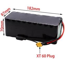 Jieoto Electric Mountain Bike Battery 36V 10Ah 10S4P E-Bike Battery Pack for Electric Road Bike Motorcycle Scooter with BMS and Charger for 250W 350W 500W Motor