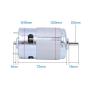 895 DC Motor, 12V 24V 6000-12000rpm Micro Electric Motor Torque High Speed Double Ball Bearing Motor High Power Motor for DIY Drill