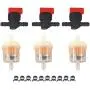 munirater 1/4 in Line Shut Cut Off Valve Clamp Fuel Gas Filter Replacement for Briggs & Stratton Yamaha Motorcycle Lawn Mower Tractor