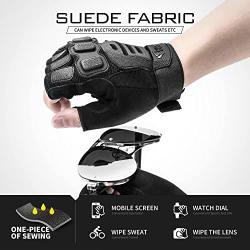 Zune Lotoo Tactical Gloves Knuckles Protective Full Finger & Half Finger, Airsoft Gloves Touchscreen Military Gear Outdoor Shooting Gloves for Men Women Motorcycle Hiking Cycling