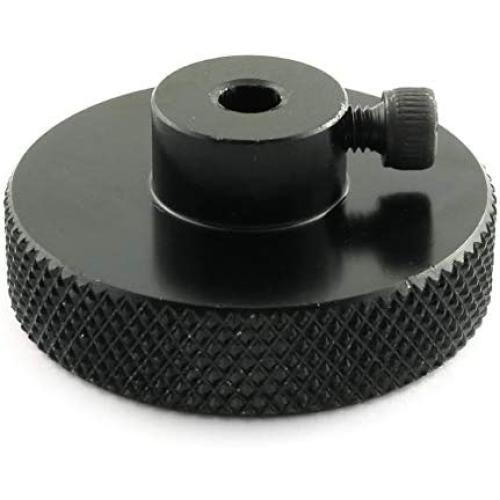 PZRT 3D Printer 42 Stepper Motor Positioning Handwheel Internal Hole Diameter 5mm Black