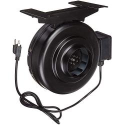 neverest RV-B 4 Inch Inline Fan 176 CFM Industrial Grade Duct Exhaust Fan Combinable with HEPA Filter & Carbon Filter Powerful HVAC Booster Fan / Metal Housing