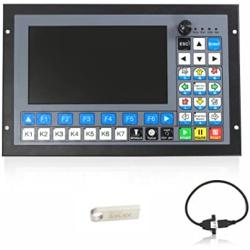5 Axis DDCS Expert CNC Controller System Offline Standalone Servo Stepper Motor Motion Control 1000KHz PLC for CNC Router Lathe Milling Engraving Machine (5 Axis DDCSE Controller)