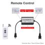 DC HOUSE Linear Actuator Controller for Linear Motion Actuators DC Motor 12 Remote Motor Control Switch Kit 5A with 12V ACDC Adapter Power Supply,5A Black+Adapter