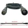 BEISGUANGS JULET Extension Cable 2 Pin/3 Pin/4 Pin/5 Pin/6 Pin/9 Pin Waterproof Plug Male/Female Connector for Electric Bike Conversion Kit,Display/Brake/Throttle/Shift Sensor/Hub Motor/Mid Drive Motor Signal Extension Line