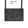 uxcell Ceiling Fan Capacitor CBB61 1uF 250V AC 2 Wires Metallized Polypropylene Film Capacitor 36x23x12mm for Electric Fan Pump Motor Generator 5Pcs