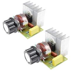 Hailege 2pcs 3800W SCR Speed Controller AC Electric Voltage Regulator Dimming Temperature Silicon Controller Switch AC 220V