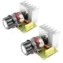 Hailege 2pcs 3800W SCR Speed Controller AC Electric Voltage Regulator Dimming Temperature Silicon Controller Switch AC 220V
