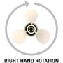 COPKINGO Boat Propeller 8 1/2x7 1/2 -N for Yamaha 6hp 8hp 9.9hp F6 F8 F9.9 /Outboard Propeller for Yamaha 2/4-stroke Engine 6G1-45943-00-EL 8.5x7.5