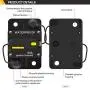 60 Amp Breaker 12V-48V Marine Circuit Breaker with Manual Reset Switch for Car Audio RV Marine Boat Truck Trolling Motors Waterproof