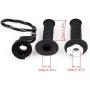 Throttle Handle,Right Brake Lever and Handle,Brake Cable and Throttle Cable, for XR80 XR100 CRF70 CRF80 CRF100 Pit Dirt Motor Bike,Baja Mini Bike,Mb165 Mb200 196cc 200cc 5.5hp 6.5hp Doodlebug Bike