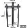 OriGlam Two Jaws Bearing Puller/Remover, Adjustable Two Jaw Puller Tool, Bearing Puller Tool, Carbon Steel Pump Pulley Remover