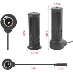 Twist Throttle for Electric Bike and Scooter,Compatible with BBS01 BBS02 BBSHD Ebike Motor,Waterproof Speed Controller Full/Half Throttle Grip