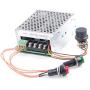 KNACRO PWM DC motor governor 12V 24V 36V 48V (10-50V) 40A 2000W reversing switch electric push rod motor controller button