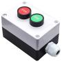 Taiss Momentary Push Button Switch Station Box Start/Stop Red Green Sign NO NC Pushbutton Switches Station AC 660V 10A HB2-Start/Stop-Box