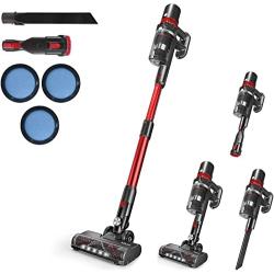 Micol 27000Pa Cordless Vacuum Cleaner, 350W Brushless Motor Stick Vacuum, Up to 50 Minutes Runtime Detachable Battery, 4 in 1 Handheld Lightweight Vacuum for Home Hard Floor Carpet Pet Car