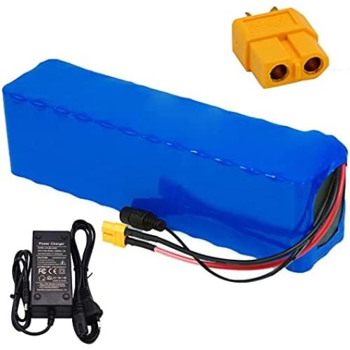Jieoto 48V 10Ah 13S 3P E-Bike Battery Pack Customizable Lithium-ion Battery for 1000W 750W 500W 350W 250W Motor for Electric Tricycles Electric Scooters MTB with 2A Charger