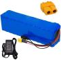 Jieoto 48V 10Ah 13S 3P E-Bike Battery Pack Customizable Lithium-ion Battery for 1000W 750W 500W 350W 250W Motor for Electric Tricycles Electric Scooters MTB with 2A Charger