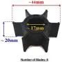 Pompe d'Impulsion pour Moteur de Bateau ITACO 345-65021-0 47-16154-1 345-65021-0M Sierra Marine 18-8923 pour Tohatsu Nissan 25HP 30HP 35HP 40HP Moteur Externe à Combustion Interne
