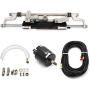 Winibo ZA0350 Marine Hydraulic Outboard Steering Kit for Outboard up to 300HP with Helm Pump, Compact Cylinder, Tubing (Others)