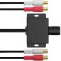 ZVFOTN Universal Car Audio Amplifier RCA Amplifier Audio Adjuster Gain Level Bass Amplifier Volume Control Knob and Cable for Car, Motorcycle, Speakers, Home Theater (2022 Version)